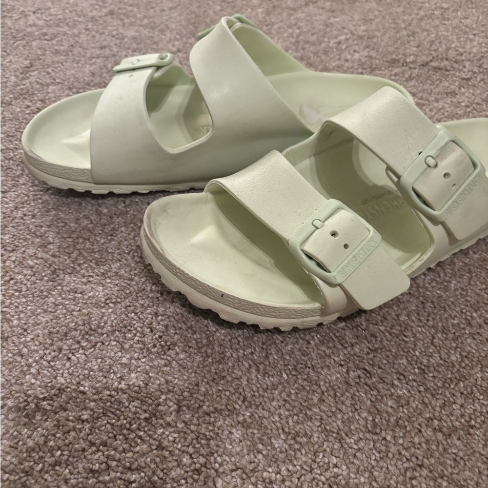 Birkenstock Women's Light Neon Green  Sandals